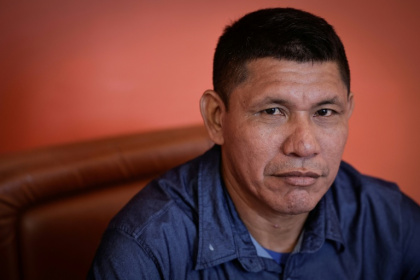 Atxu Marima was born into one of Brazil's uncontacted Indigenous groups - STEPHANE DE SAKUTIN (AFP) Atxu Marima was born into one of Brazil's uncontacted Indigenous groups - STEPHANE DE SAKUTIN (AFP)