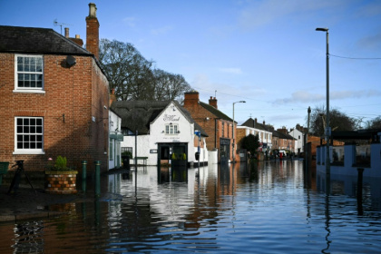 Quorn, in central England, was flooded after heavy snow and rain in January - Oli SCARFF (AFP) Quorn, in central England, was flooded after heavy snow and rain in January - Oli SCARFF (AFP)