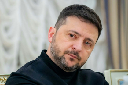 Volodymyr Zelensky last year said he would be ready to step down after a peace deal - Handout (AFP)