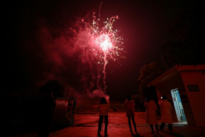 Despite relaxed restrictions on fireworks across China, sales have softened since a post-pandemic boom - Adek BERRY (AFP)