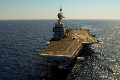 The Charles de Gaulle was commissioned in 2001 and is the largest warship ever built for the French Navy - NICOLAS TUCAT (AFP)