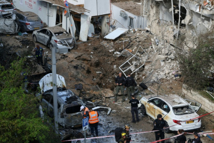 Tel Aviv authorities said there was a 'direct hit' on the city - Jack GUEZ (AFP)