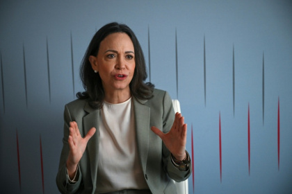 Venezuelan opposition leader Maria Corina Machado says US President Donald Trump has fatally wounded Venezuela's long-running socialist regime - RONALDO SCHEMIDT (AFP)