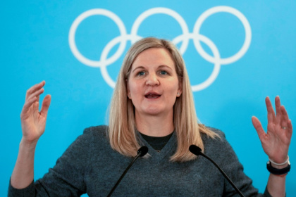 IOC President Kirsty Coventry said the new policy was 'based on science' - Luca Bruno (AFP)