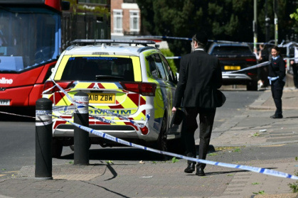 Shomrim neighbourhood watch members helped detain the suspect before police arrived - JUSTIN TALLIS (AFP)