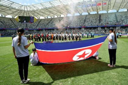 North Korea played at the Women’s Asian Cup this year in Australia - DAVID GRAY (AFP)