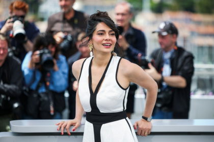 Iranian actress and director Pegah Ahangarani brought her film "Rehearsals For A Revolution" to Cannes - Valery HACHE (AFP)