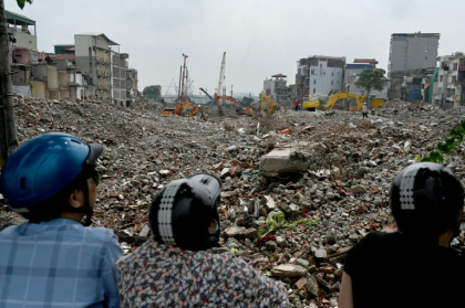 Hundreds of thousands could be displaced to make way for construction as Hanoi races ahead with urban renewal - Nhac NGUYEN (AFP)