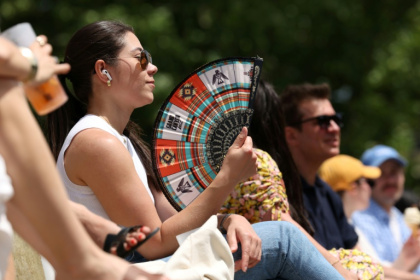 Britain recorded its highest ever May temperature on Monday - Adrian DENNIS (AFP)