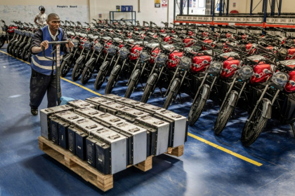 In Kenya, electric motorbikes have seen a 40-percent sales boost from the war in the Middle East - Luis TATO (AFP)
