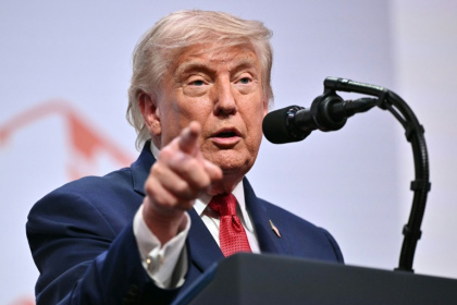 US President Donald Trump appeared to lower his demands against Iran during a closing press conference at the G7 summit in France - Mandel NGAN (AFP)