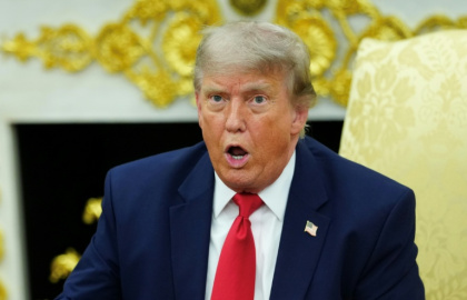 US President Donald Trump has become a major backer of cryptocurrencies - Aaron Schwartz (AFP)