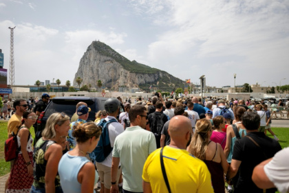 Gibraltar is home to only about 40,000 people but relies on some 15,500 workers who cross from Spain every day - JORGE GUERRERO (AFP)