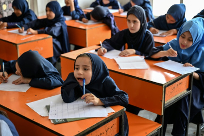 Taliban authorities banned girls from secondary schools in March 2022 - STR (AFP)