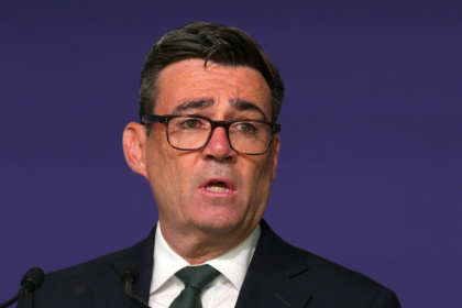 Britain's Prime Minister Andy Burnham will be welcoming his first visit by an EU leader - Carl Court (AFP)