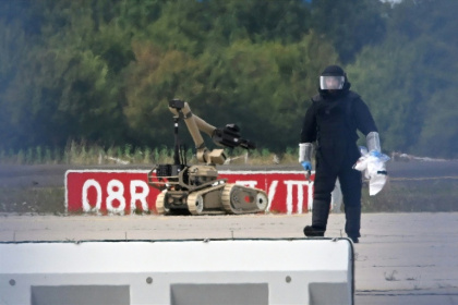 Berlin announced diplomatic counter-measures after an explosive-laden drone was found in Leipzig - Hendrik Schmidt (AFP)