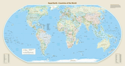 New look -- the Equal Earth global map - Handout (AFP)