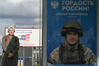 Russia is holding its first parliamentary election since it launched the Ukraine war in 2022 - Igor IVANKO (AFP)