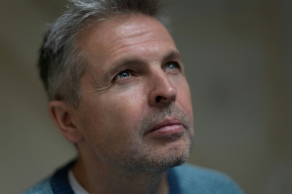 Roman Badanin, 49, is one of Russia's most famous investigative reporters - Kiran RIDLEY (AFP)