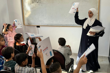 Many Palestinian children displaced to Egypt struggle to find education - Amr AHMED, Amr AHMED (AFP)