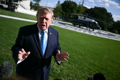 President Donald Trump said the US was ready to help Russia with the reported plague case - Brendan SMIALOWSKI (AFP)