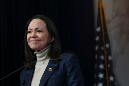 Venezuelan opposition leader and Nobel Peace Prize winner Maria Corina Machado - Alex WROBLEWSKI (AFP)
