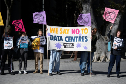 Civil society groups want a pause in data centre development pending regulations - RODGER BOSCH (AFP)
